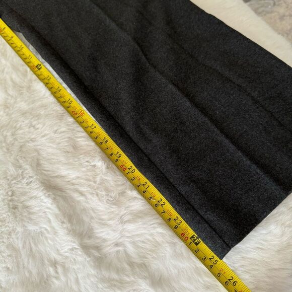 Zara Basic Wide Leg Ankle Pants - Charcoal - Picture 6 of 11